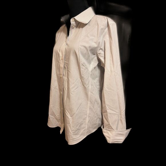 Devon & Jones Ladies' Crown Woven Collection Gingham Check XL (Silver) D640W - Picture 7 of 11